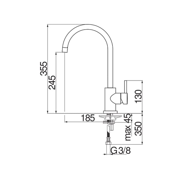 Μπαταρία νεροχύτη Chrome LV00133CR